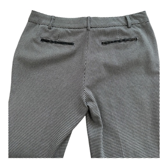 Sung Alfred Sung Straight Leg Dress Pants Trousers Houndstooth Black Women’s 16 - Picture 4 of 13